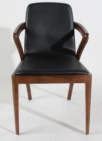北欧实木餐椅酒店水曲柳时尚创意休闲椅座椅实木椅子小家具